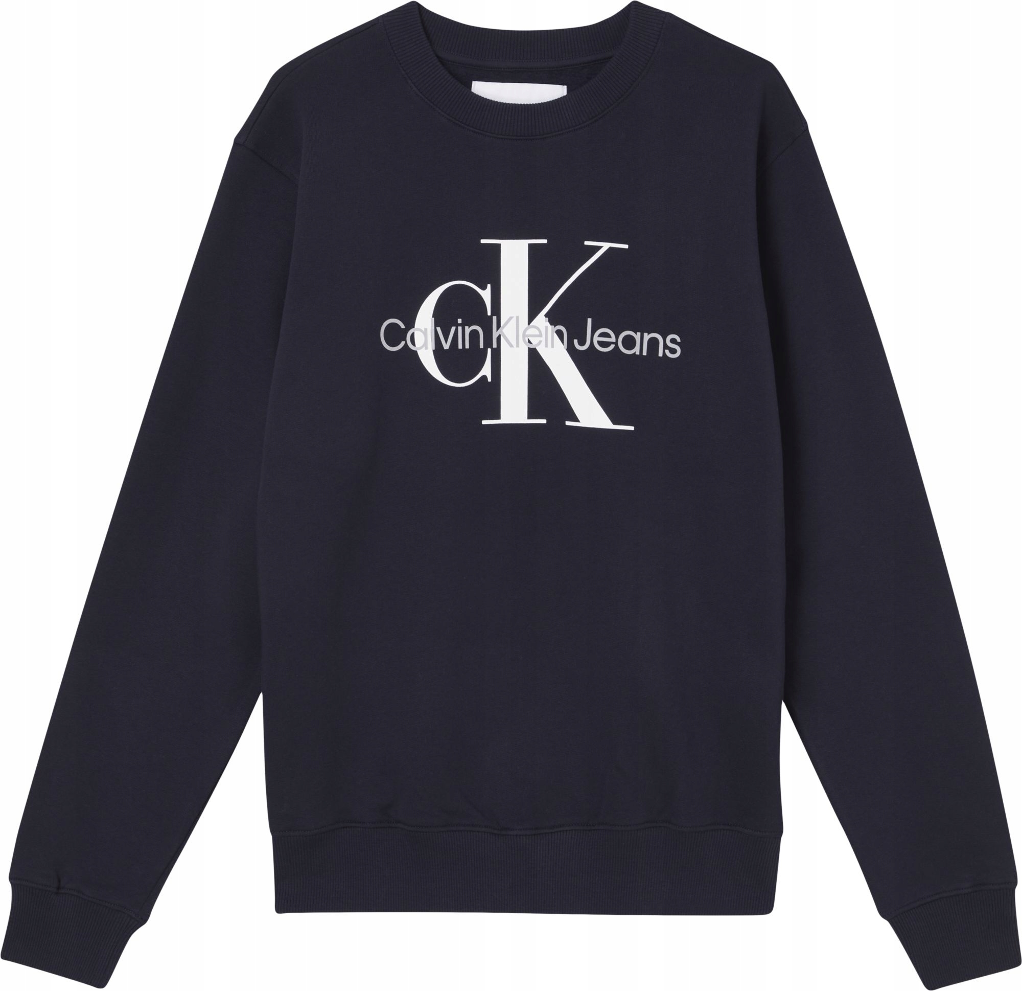 Calvin Klein Bluza Męska Monogram Crewne Navy r. L