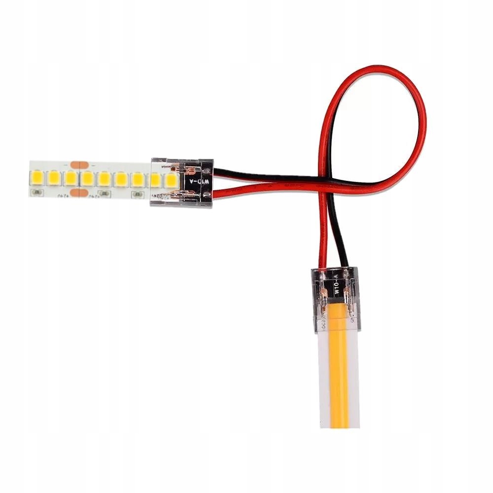 Konektor Złączka Taśm LED V-TAC Przeźroczysta Taśma-Przewód-Taśma Gęste/Zwy Typ złączka