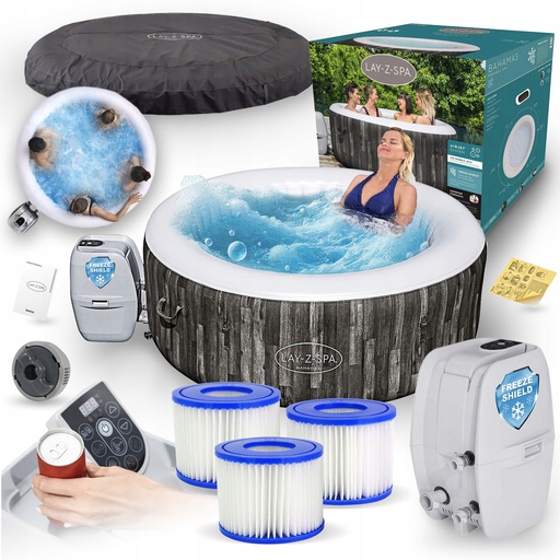 Zestaw Spa ogrodowe Bestway 60005 Bahamas 4 osobowe Filtry Bestway 60311