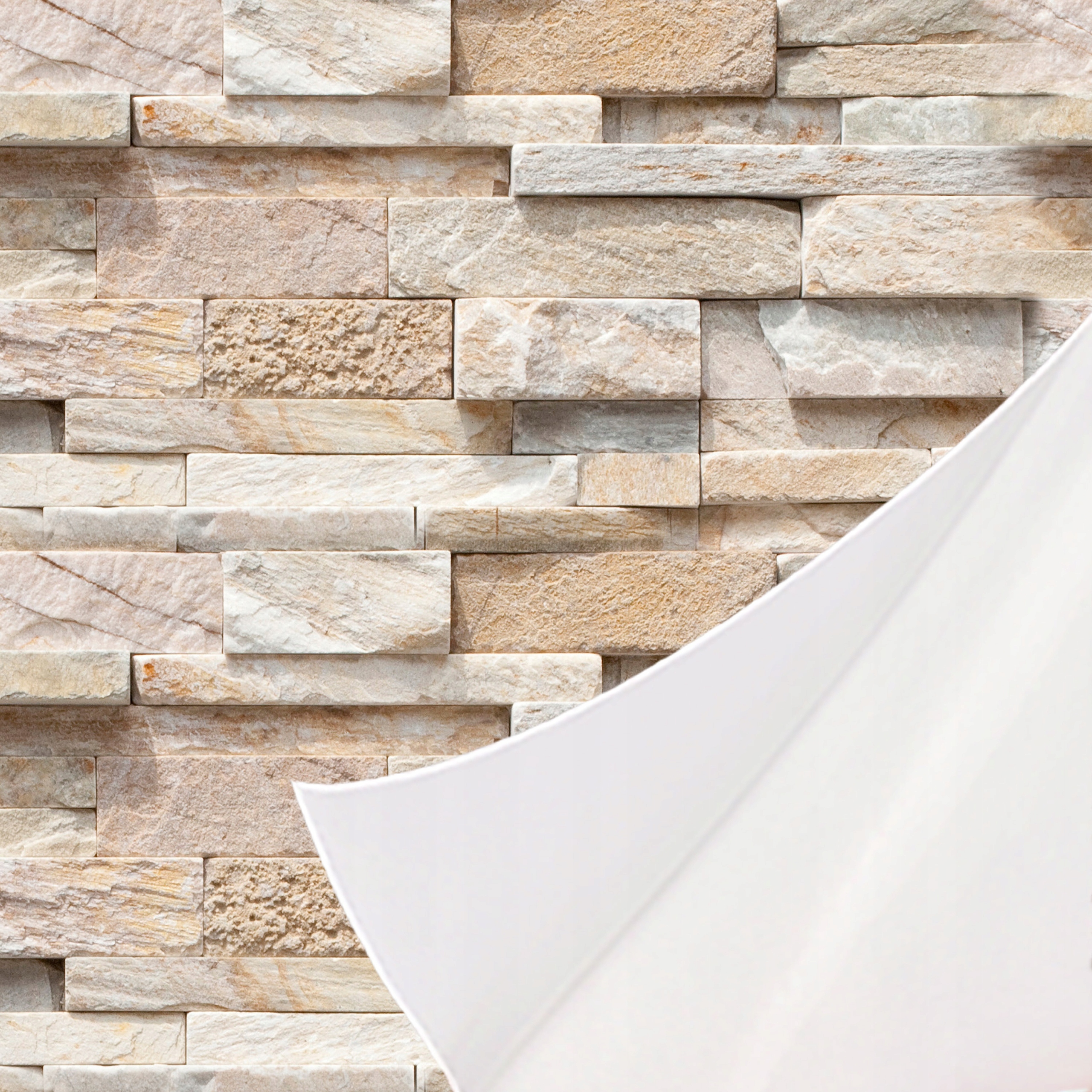 Samolepicí Tapeta Kámen Břidlice Cihlová Zeď Do Obývacího Pokoje 3D 0,49x10 m