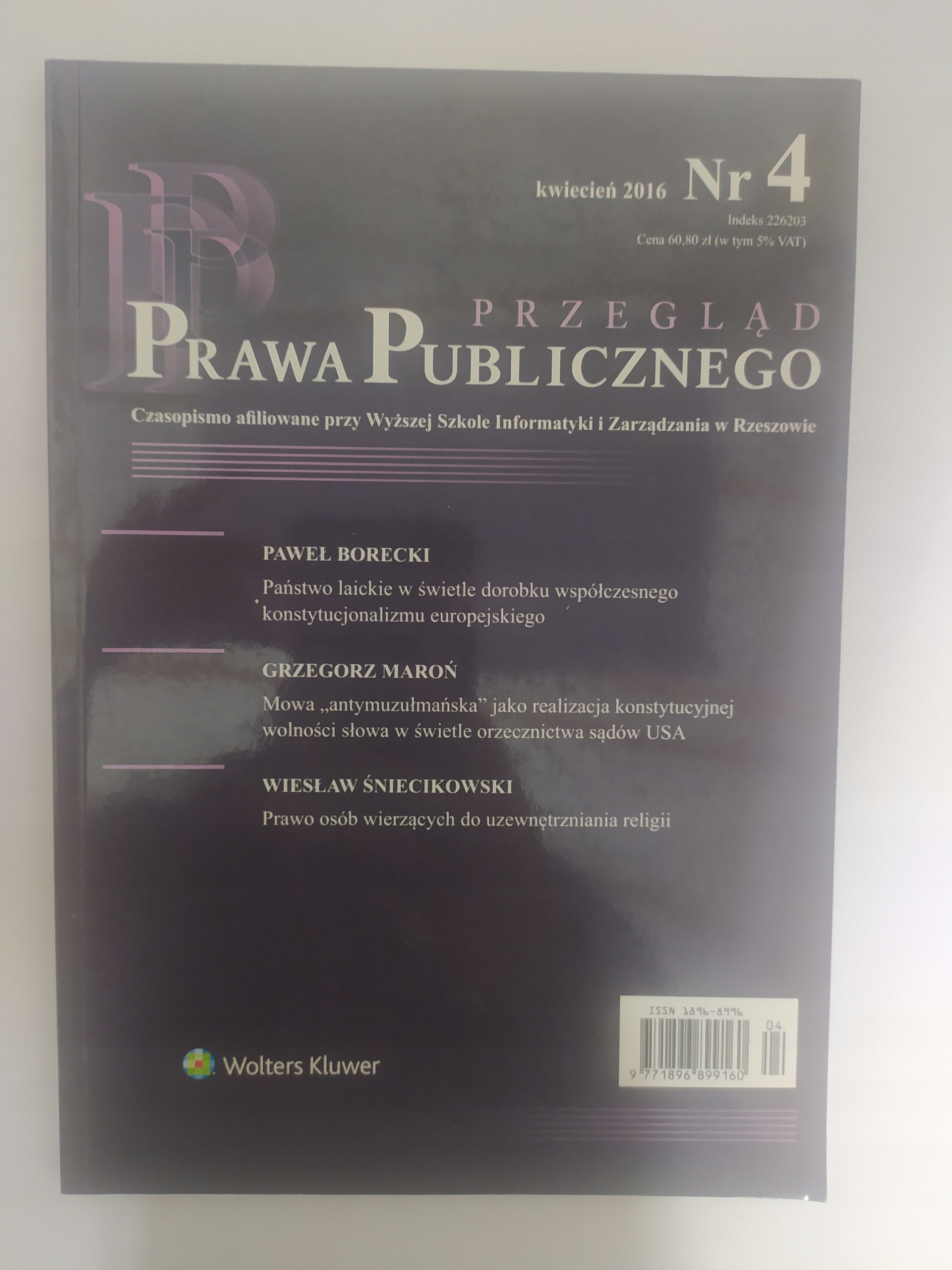 Przegląd Prawa Publicznego 4 / 2016