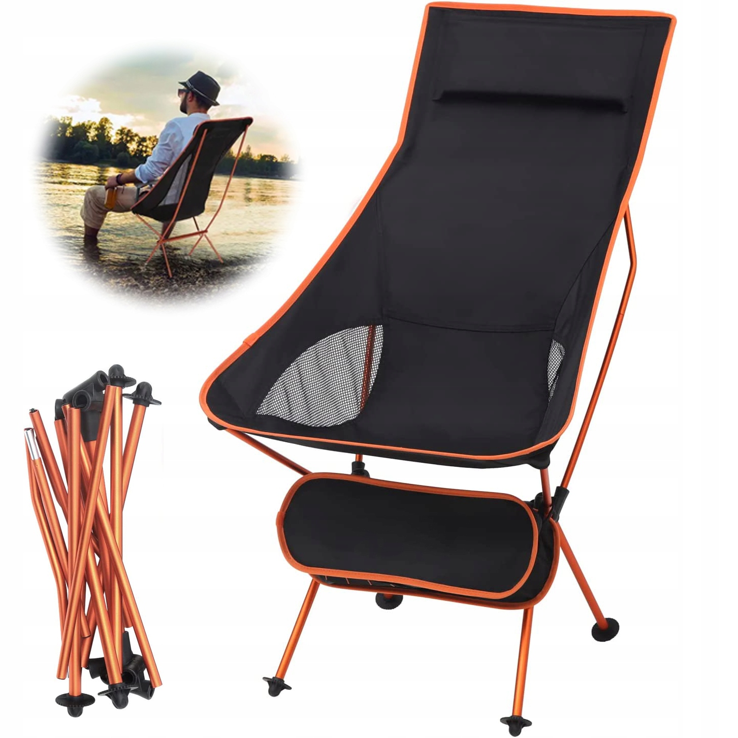 Turistické Rybářské Křeslo Velké Křeslo Skládací Zahradní Křeslo