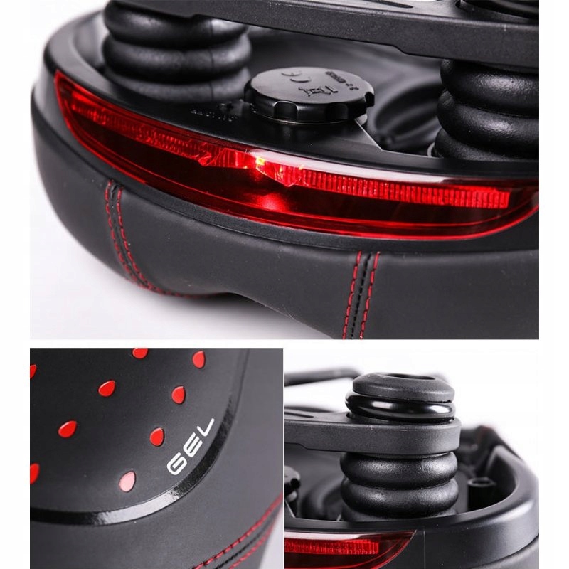 SIODEŁKO ROWEROWE DAMSKIE LAMPKA ROWEROWA TYLNA Waga 360 g