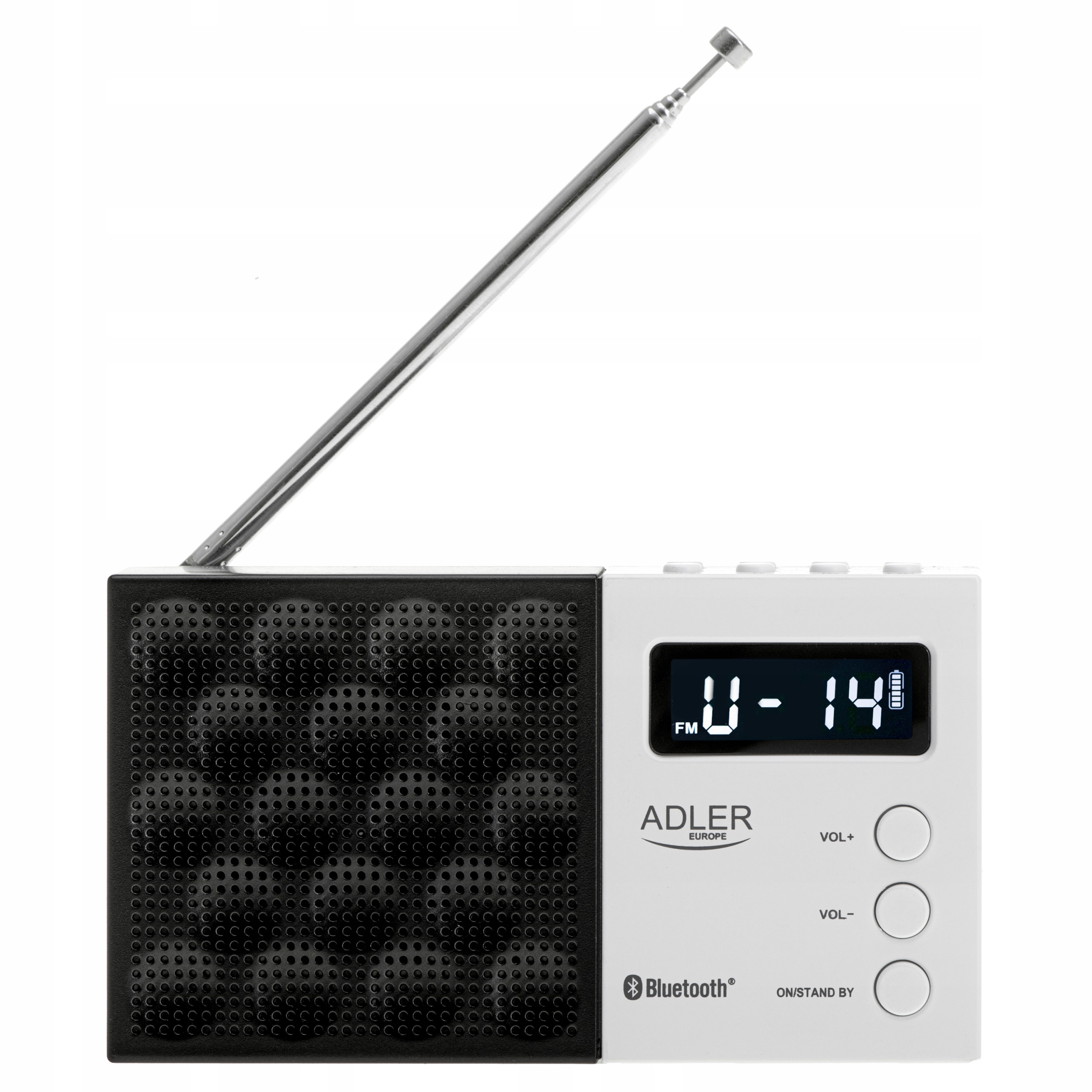 Adler Digital Radio Pll Am/fm Ad 1908 Alarm function White/Black