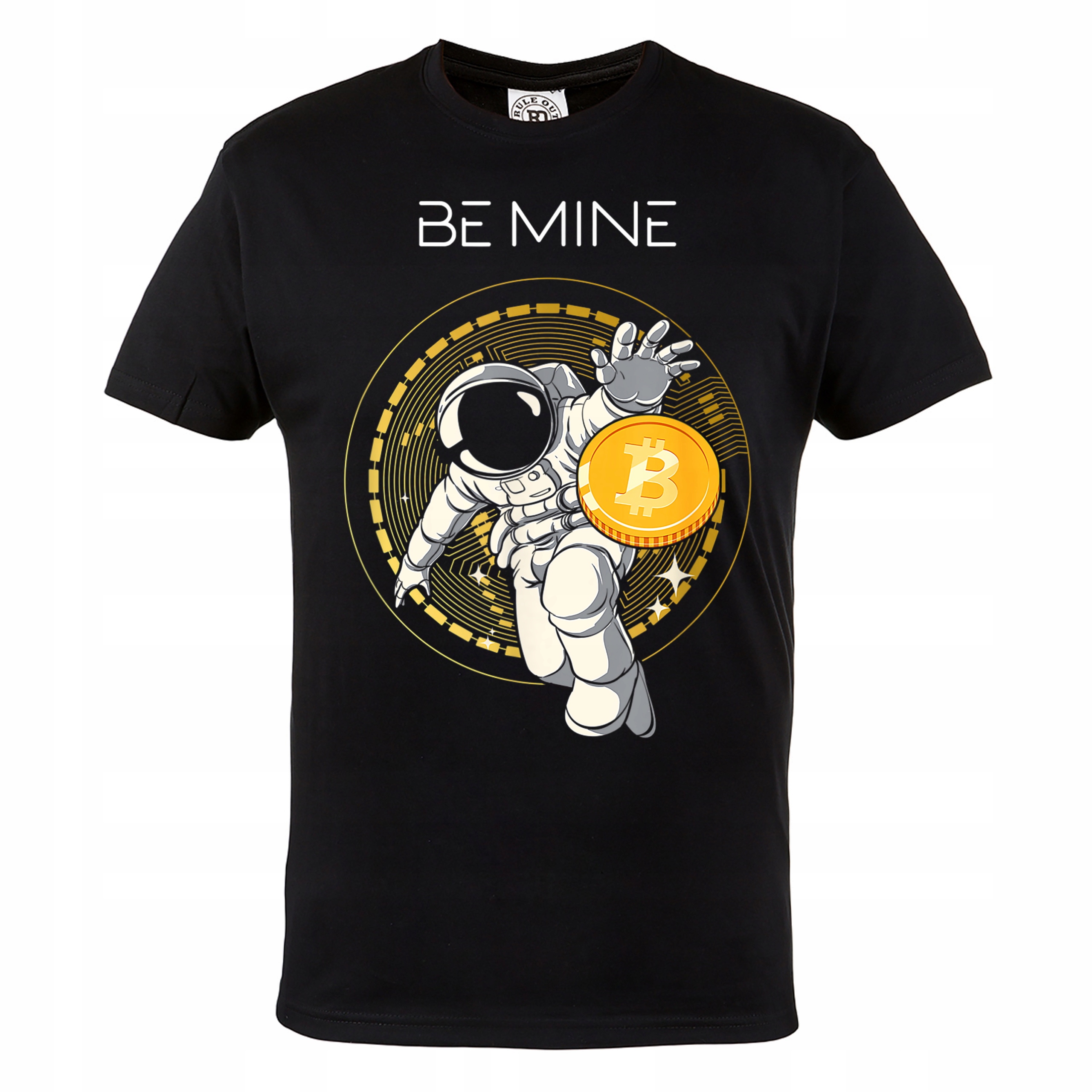 

Męska Koszulka Z Nadrukiem Bitcoin Kryptowaluty