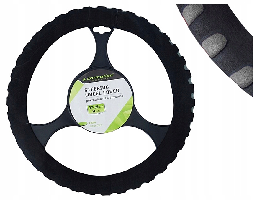 

Szary 37-39CM Pokrowiec Na Kierownicę O8G5