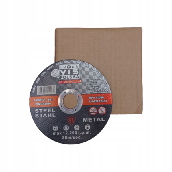 

Tarcza Do Cięcia Metalu Inter-vis 125x1,0 25szt