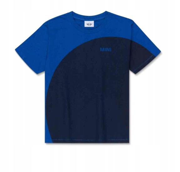 MINI OE T-shirt damski okrągły dekolt niebieska M