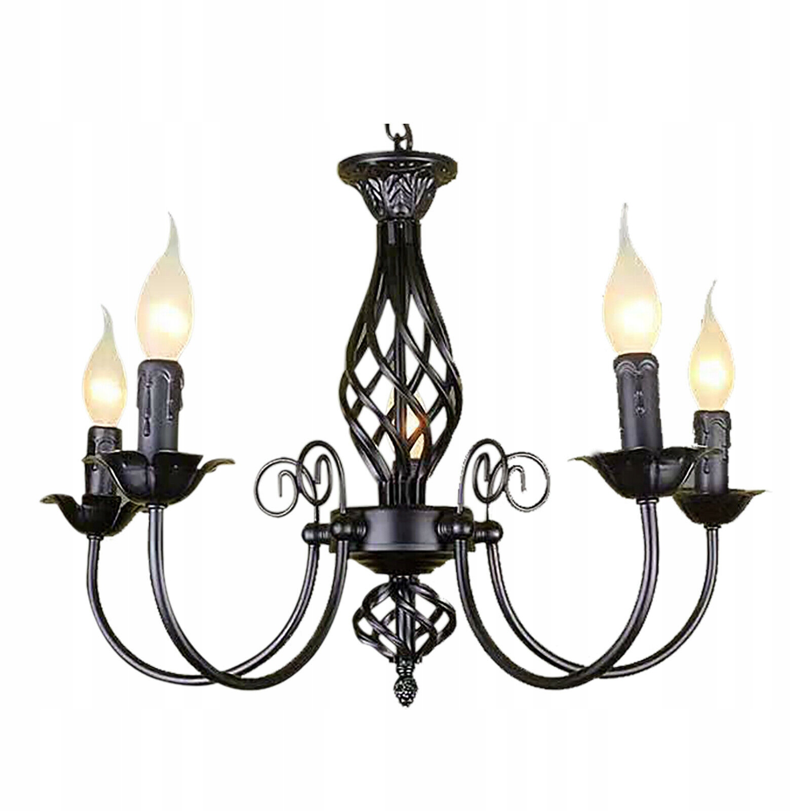 

Żyrandol Retro Lampa Sufitowa 5 Głów