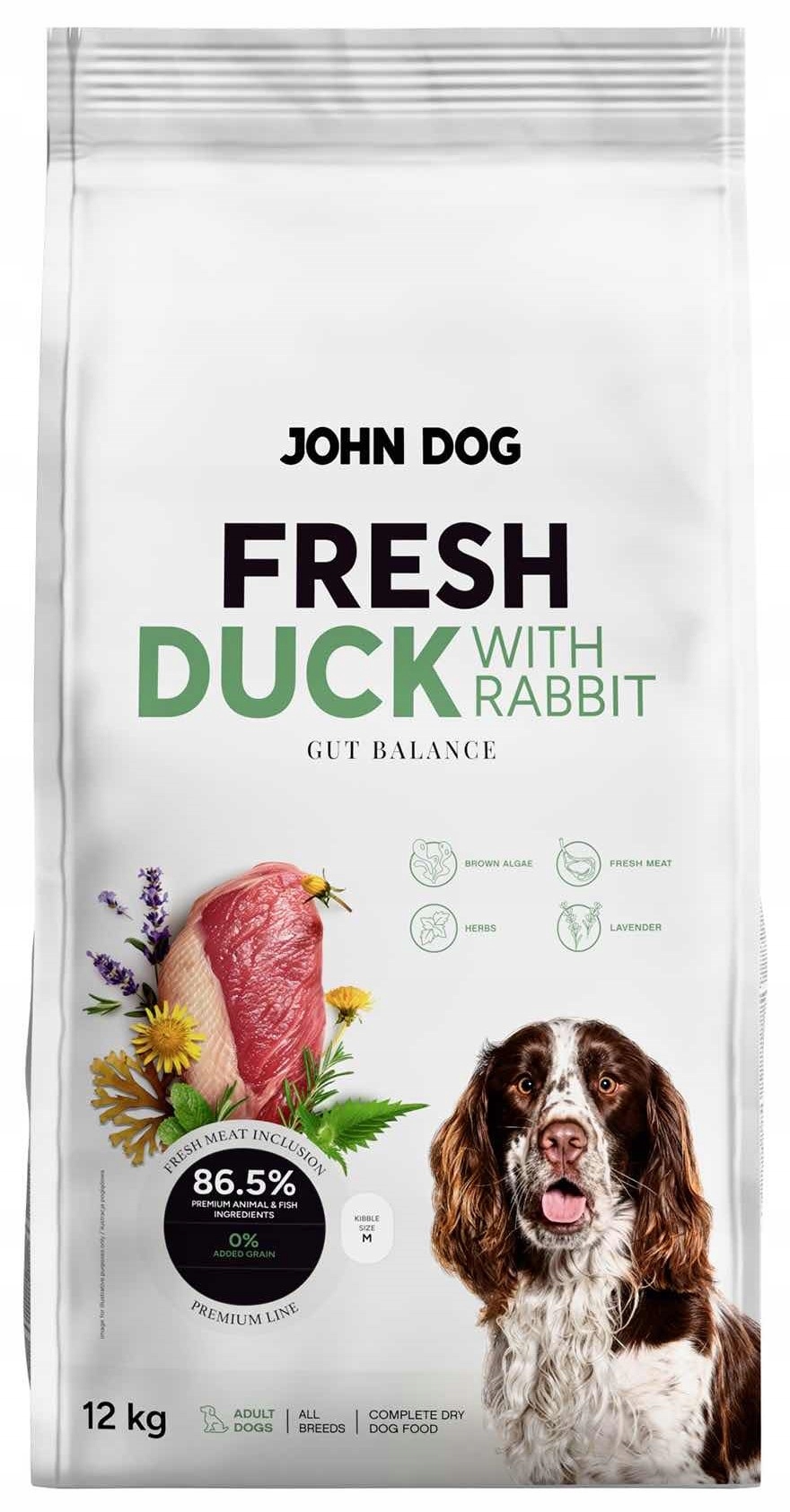 JohnDog Fresh Adult Kaczka Królik 12kg