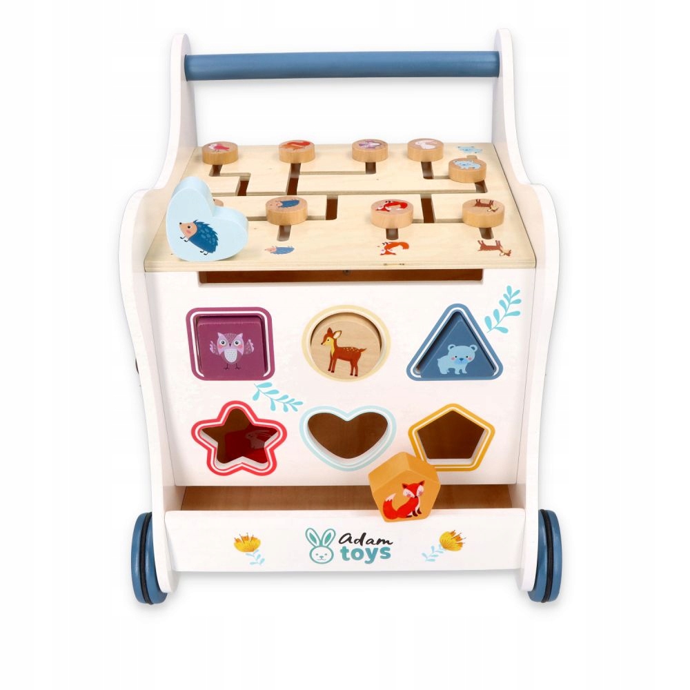 Chodzik pchacz drewniany 5w1 Leśna przygoda Bohater / Bajka brak