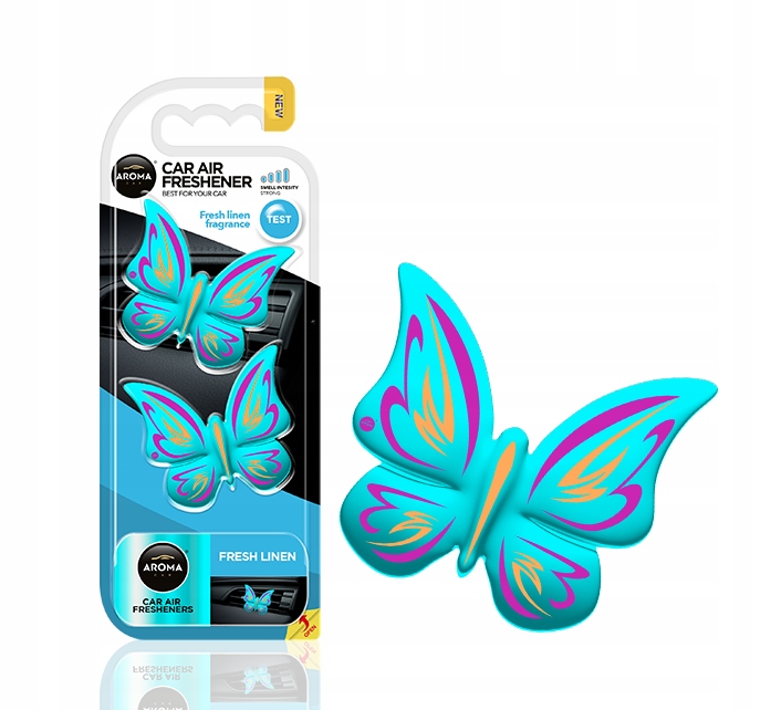 

Zapach Aroma Car Motylki Butterfly Fresh Linen