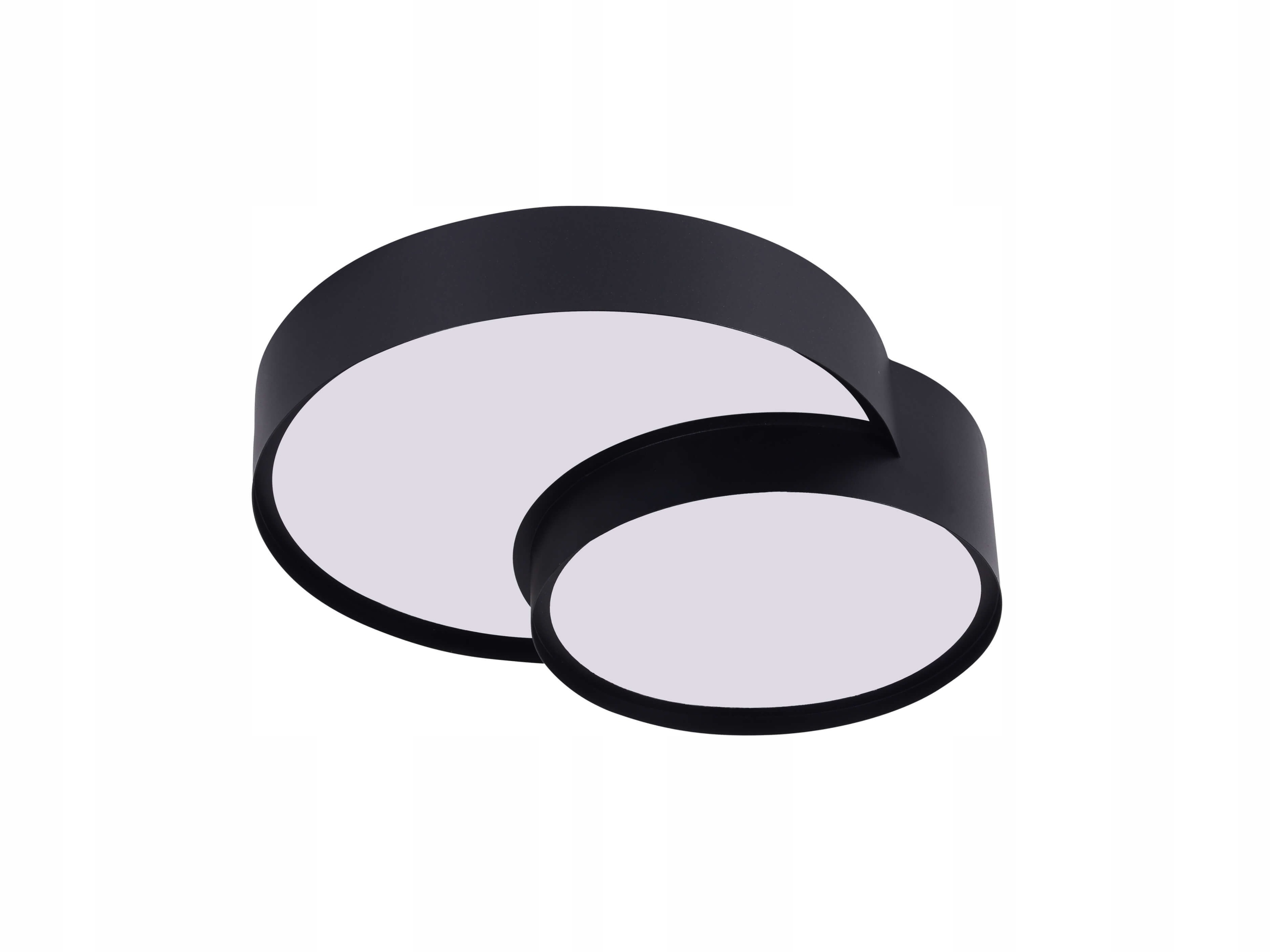 Lampa Nowoczesna Sufitowa Plafon Czarny Orbo Duo D40