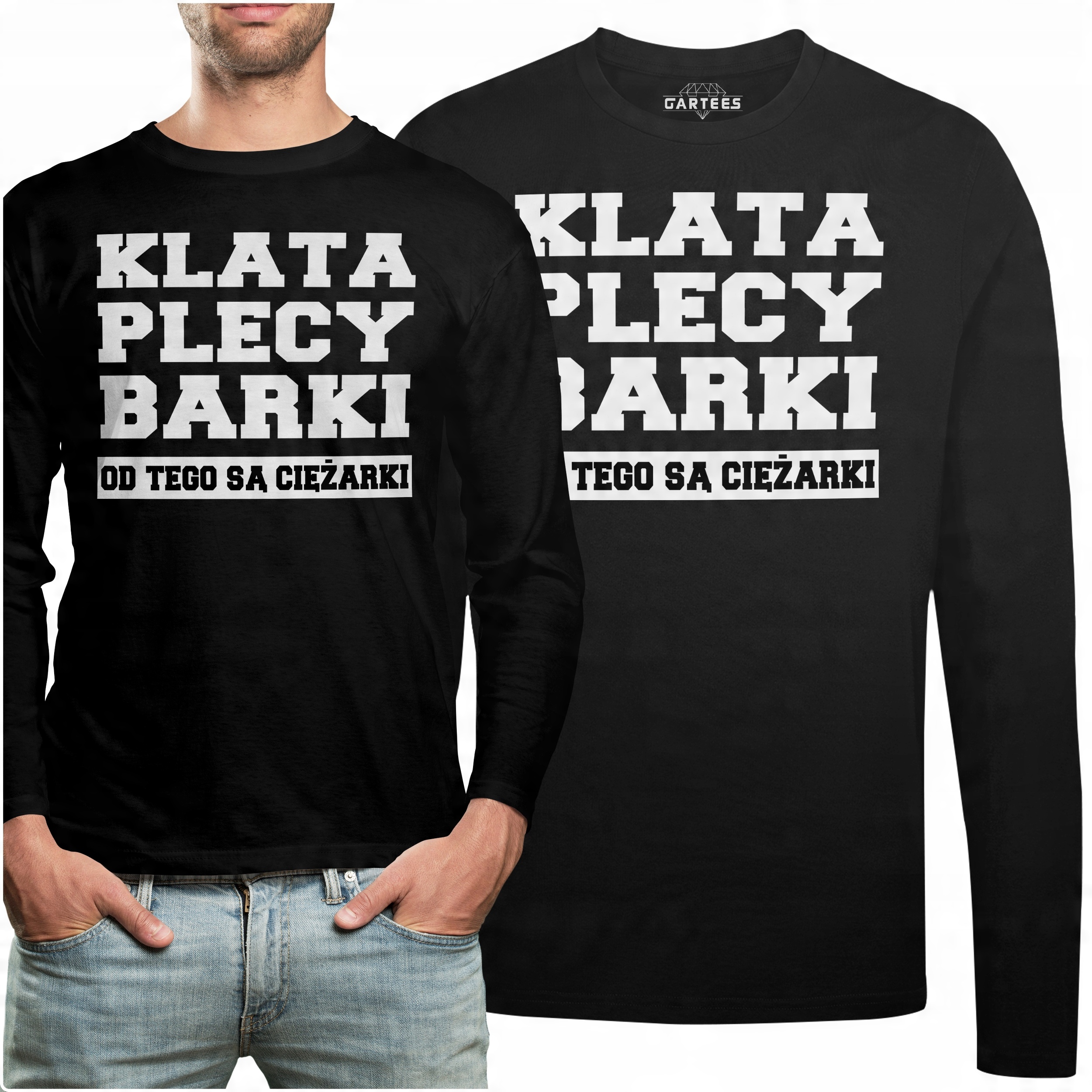 

Koszulka Long Na Prezent Klata Plecy Barki