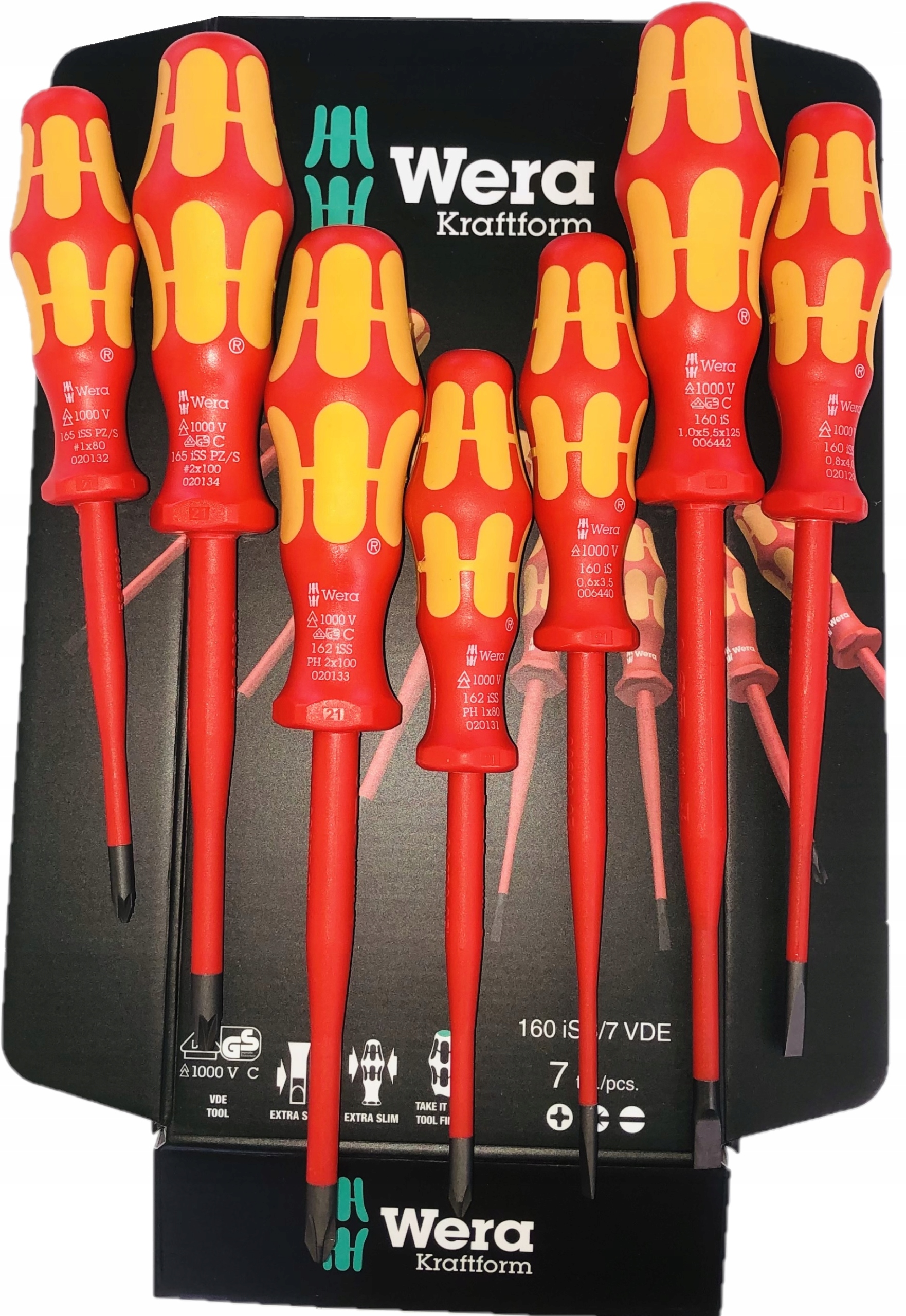 Wera Zestaw wkrętaków izolowanych 7 szt. Slim