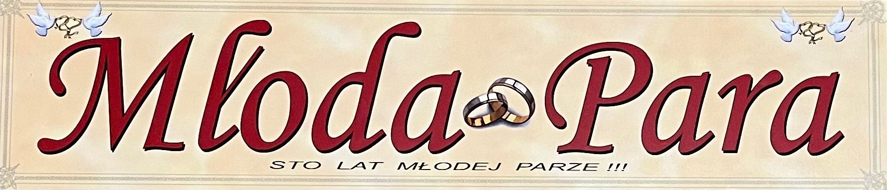 

Tablice Ślubne do ramek rejestracyjnych Nowożeńcy!