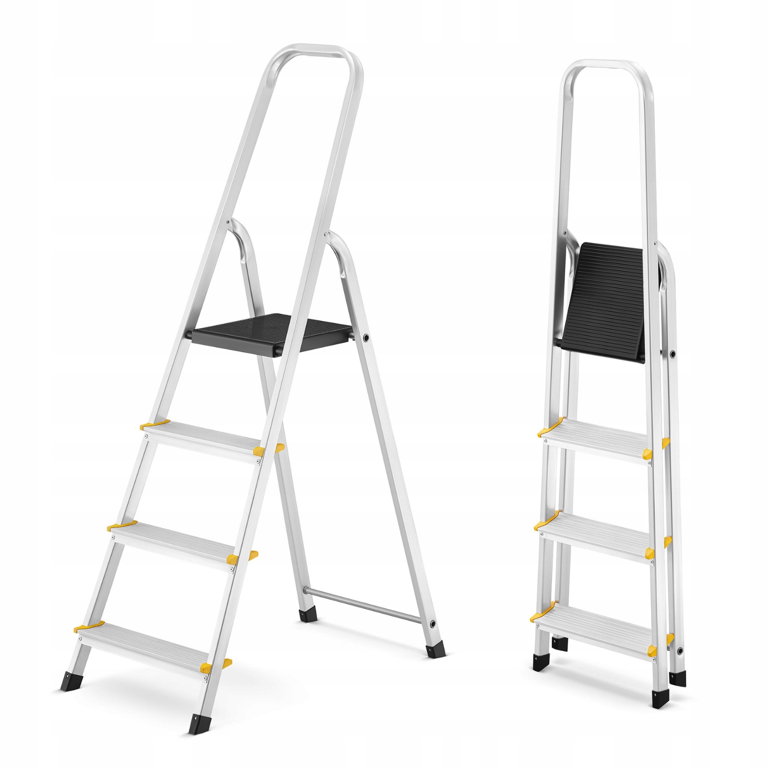 Žebřík s jednostranným schůdkem Higher, 4 stupně, 125 kg