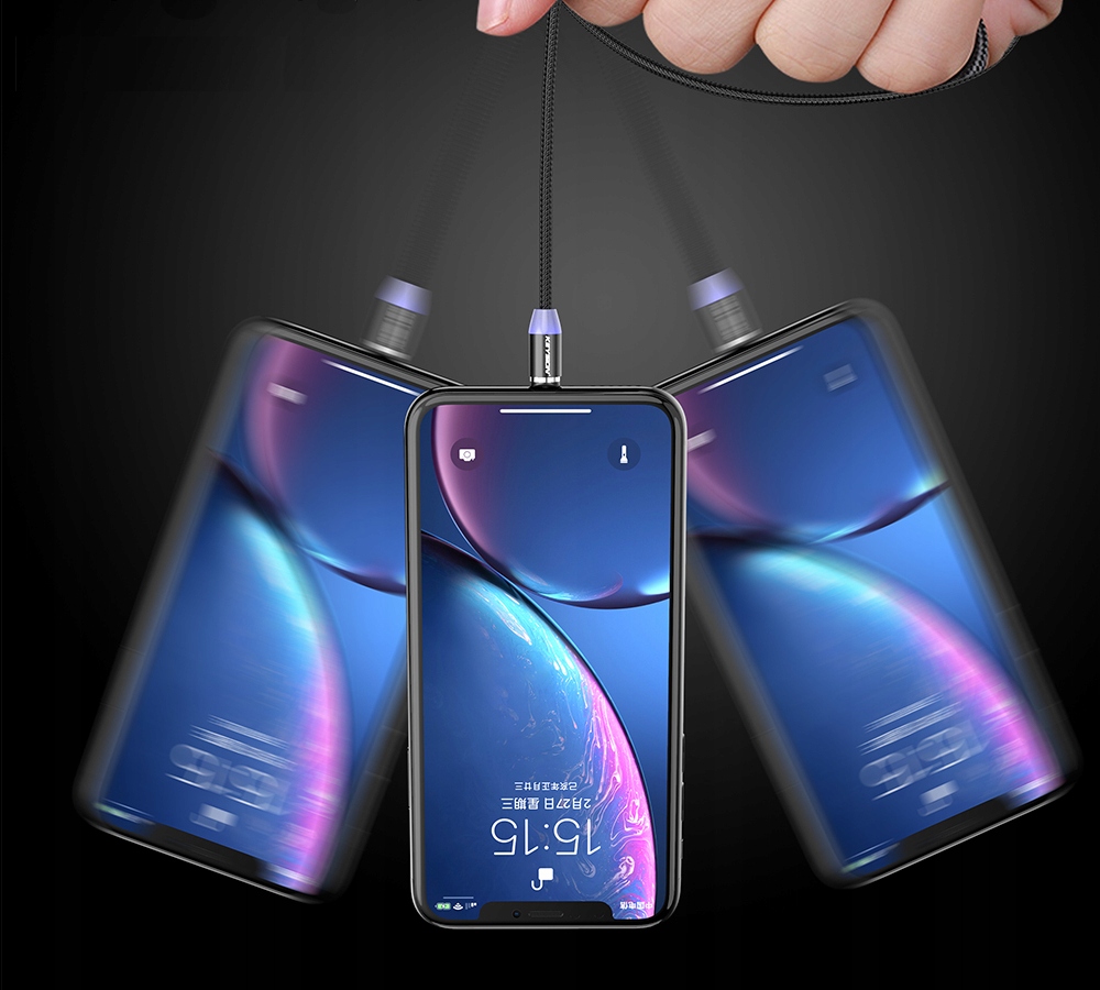 KABEL 150cm MAGNETYCZNY DO IPHONE MICRO USB TYP-C EAN (GTIN) 5903686024207