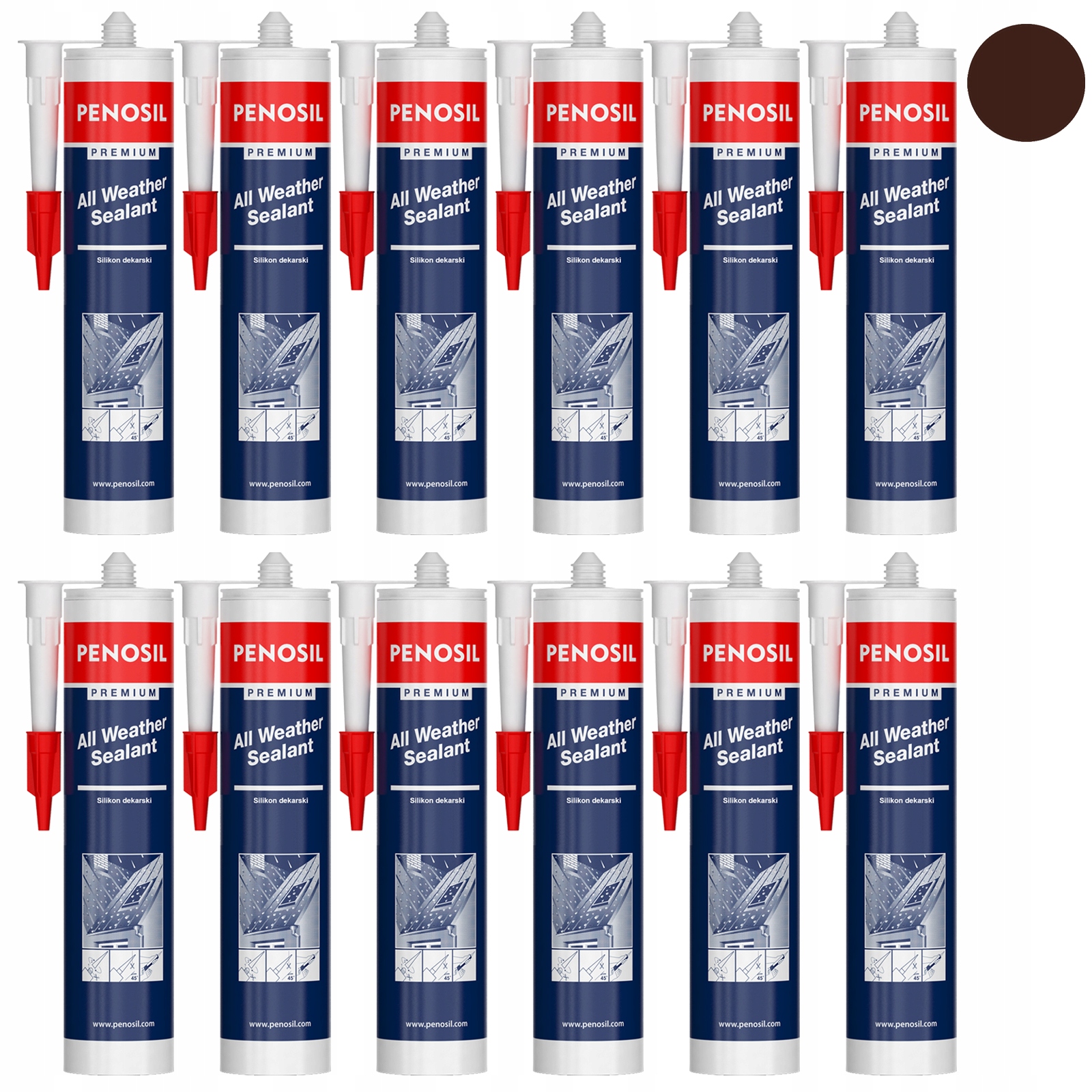 12 x Tesniaci tmel Pokrývačské lepidlo Bronzová voda Stop proti úniku trhlín