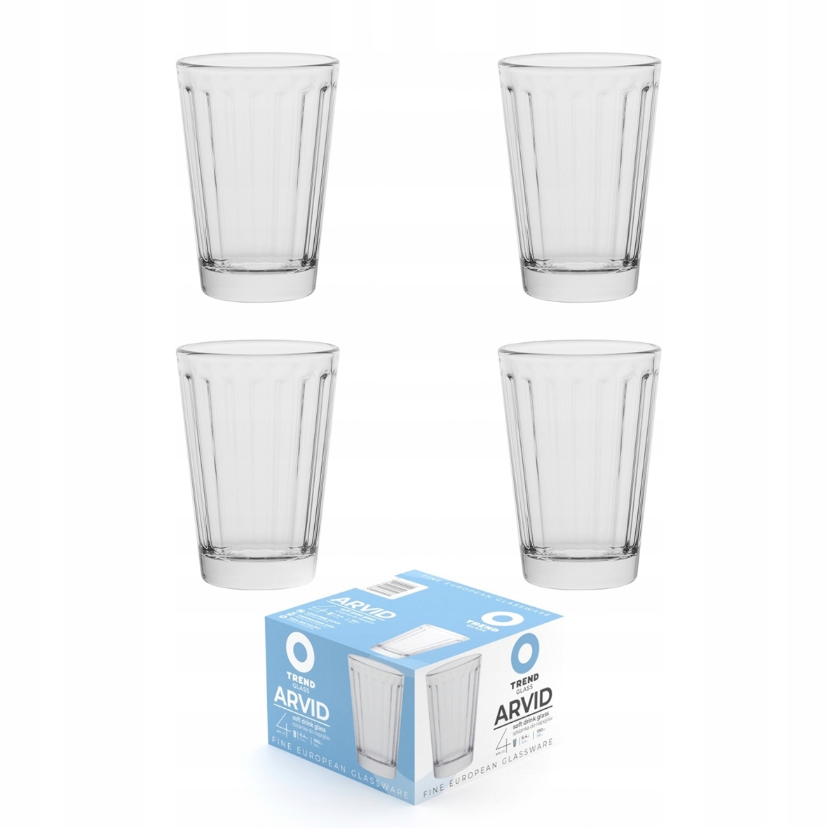 ZESTAW 4 SZKLANEK ARVID 160 ml, Trend For Home