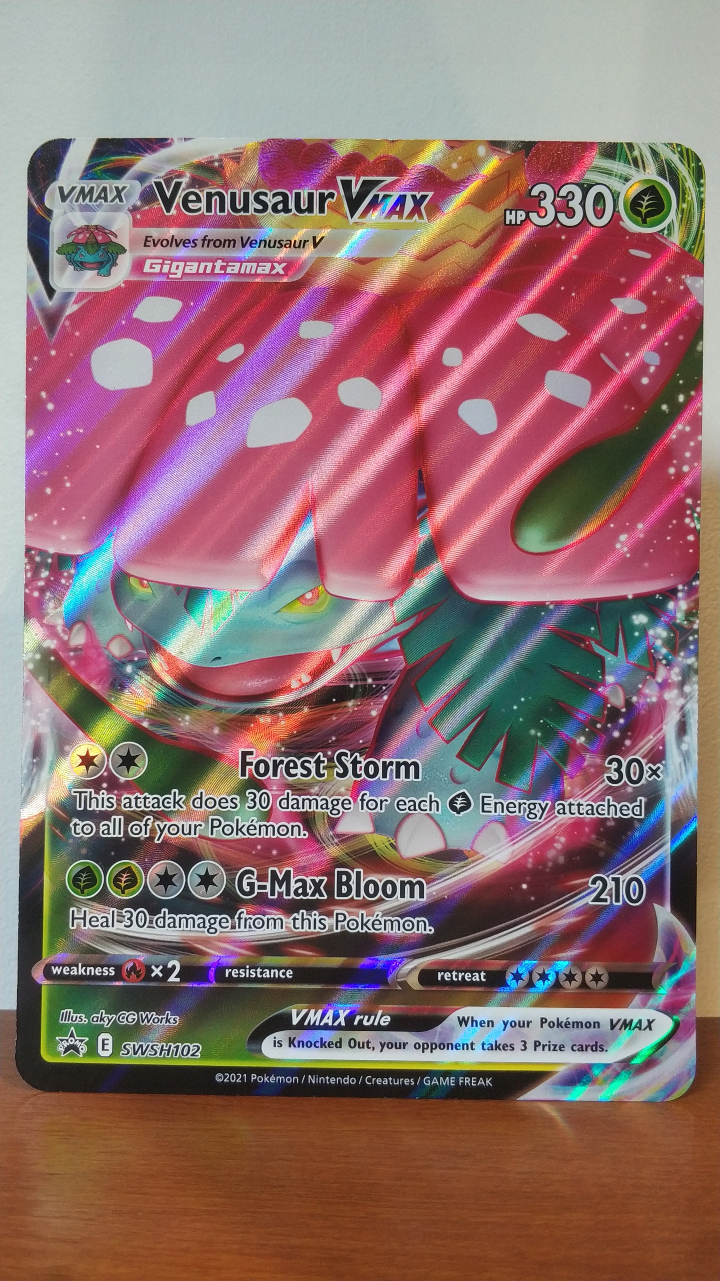 Venusaur VMAX - SWSH102 - Black Star Promo DUŻA