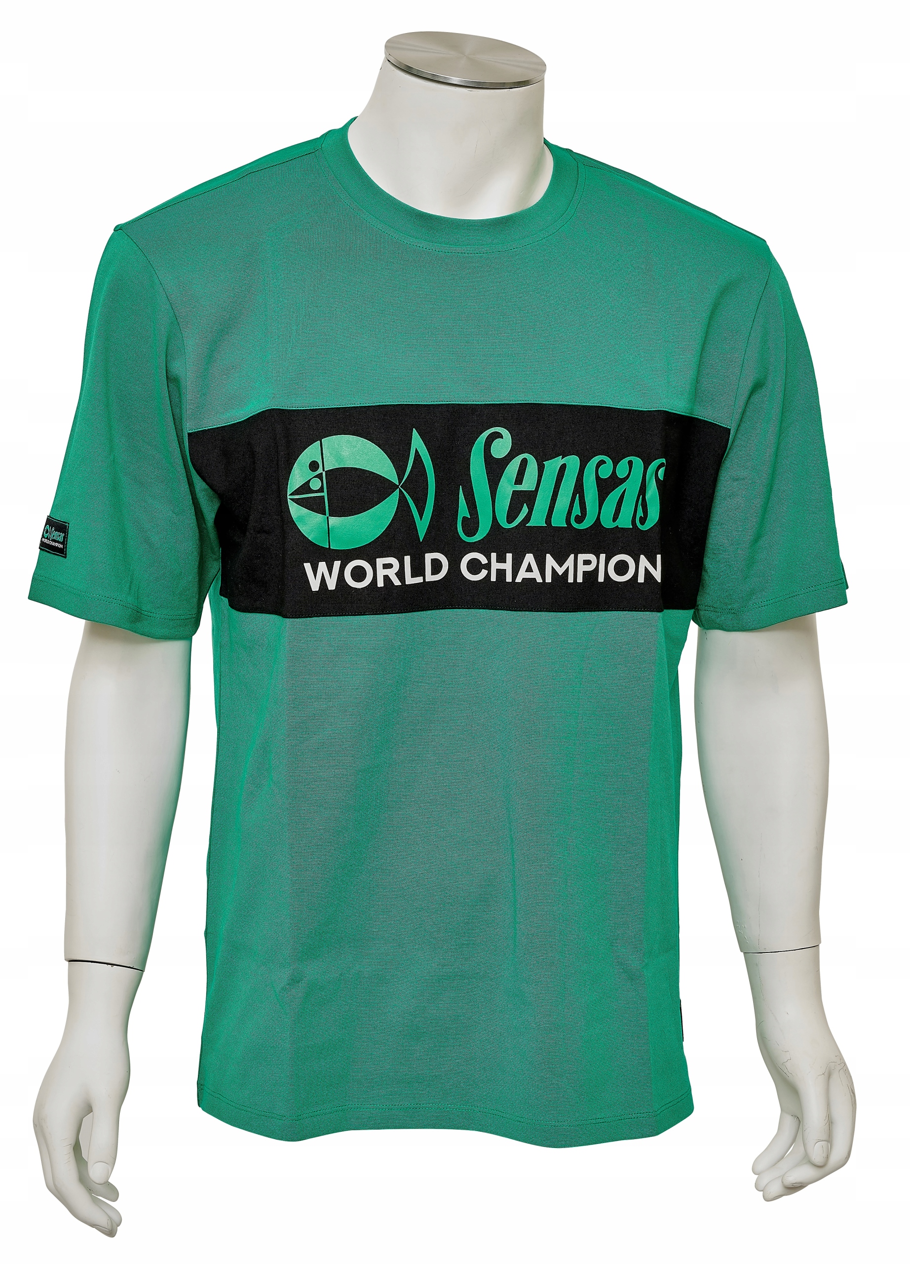 Tshirt Sensas Fashion Club zielono-czarny rozm S