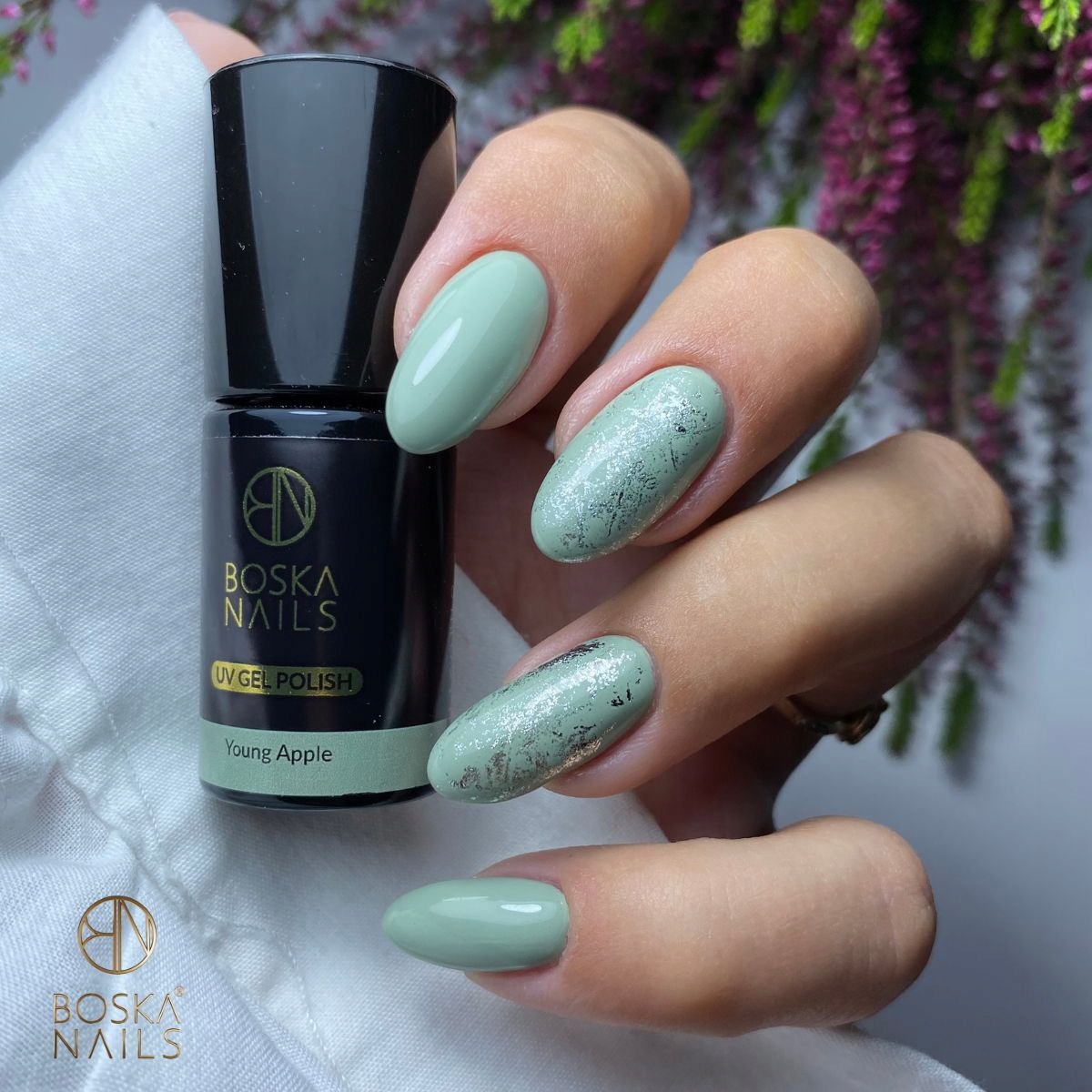 Boska Nails Lakier hybrydowy Do Paznokci ZIELONY PASTEL 6ml Marka Boska Nails