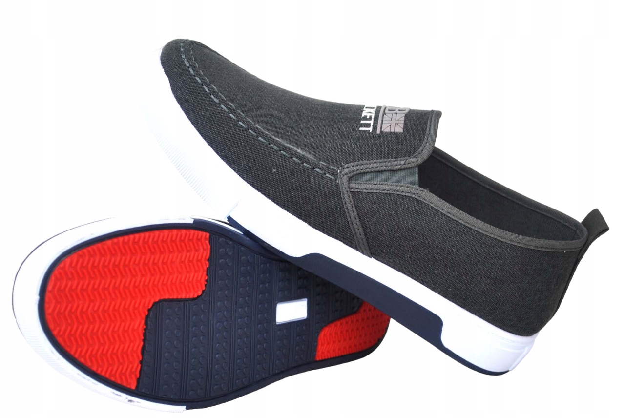 BUTY MĘSKIE OBUWIE PÓŁBUTY WSUWANE MOKASYNY LEKKIE SPORT Długość wkładki 28 cm
