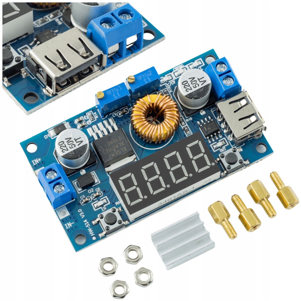 PRZETWORNICA REGULATOR NAPIĘCIA DC-DC XL4015 LCD