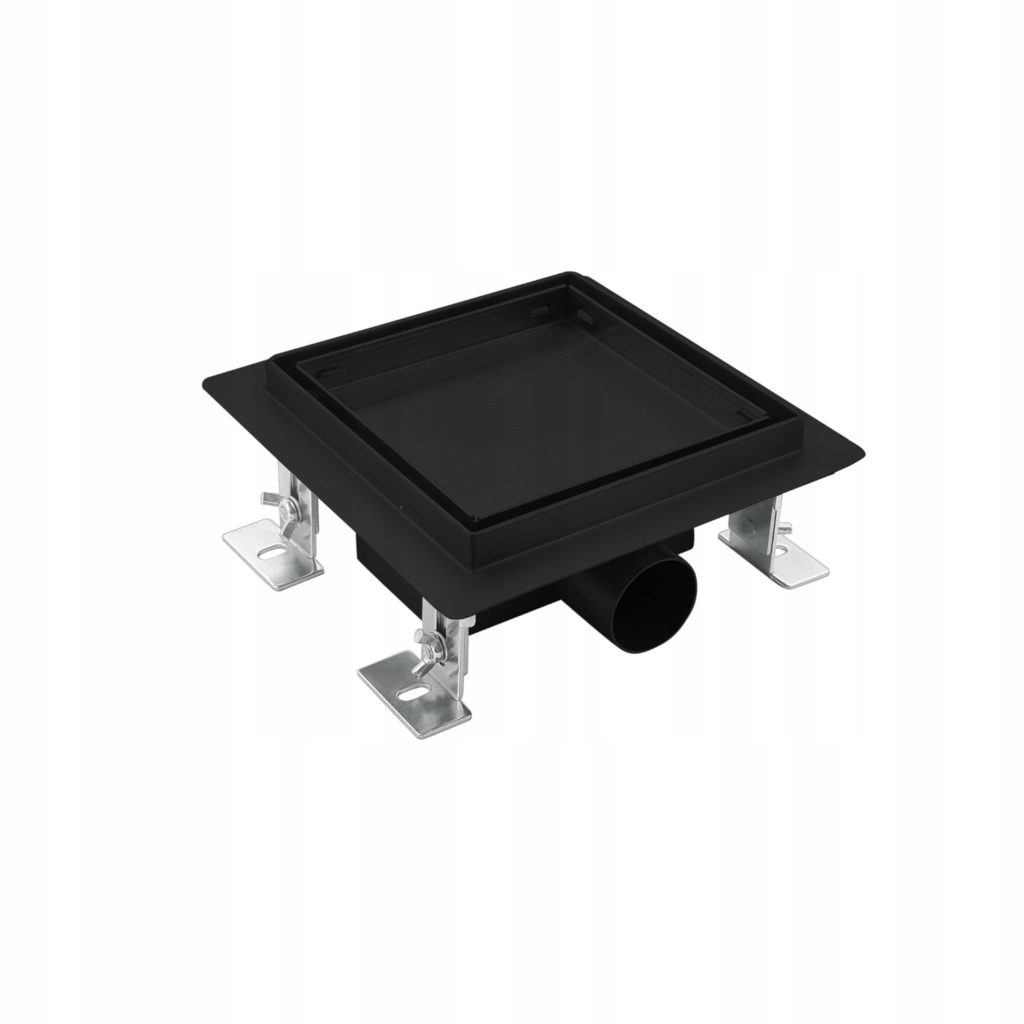 Odtok Sea Horse Puntový štvorcový 15x15 Čierny