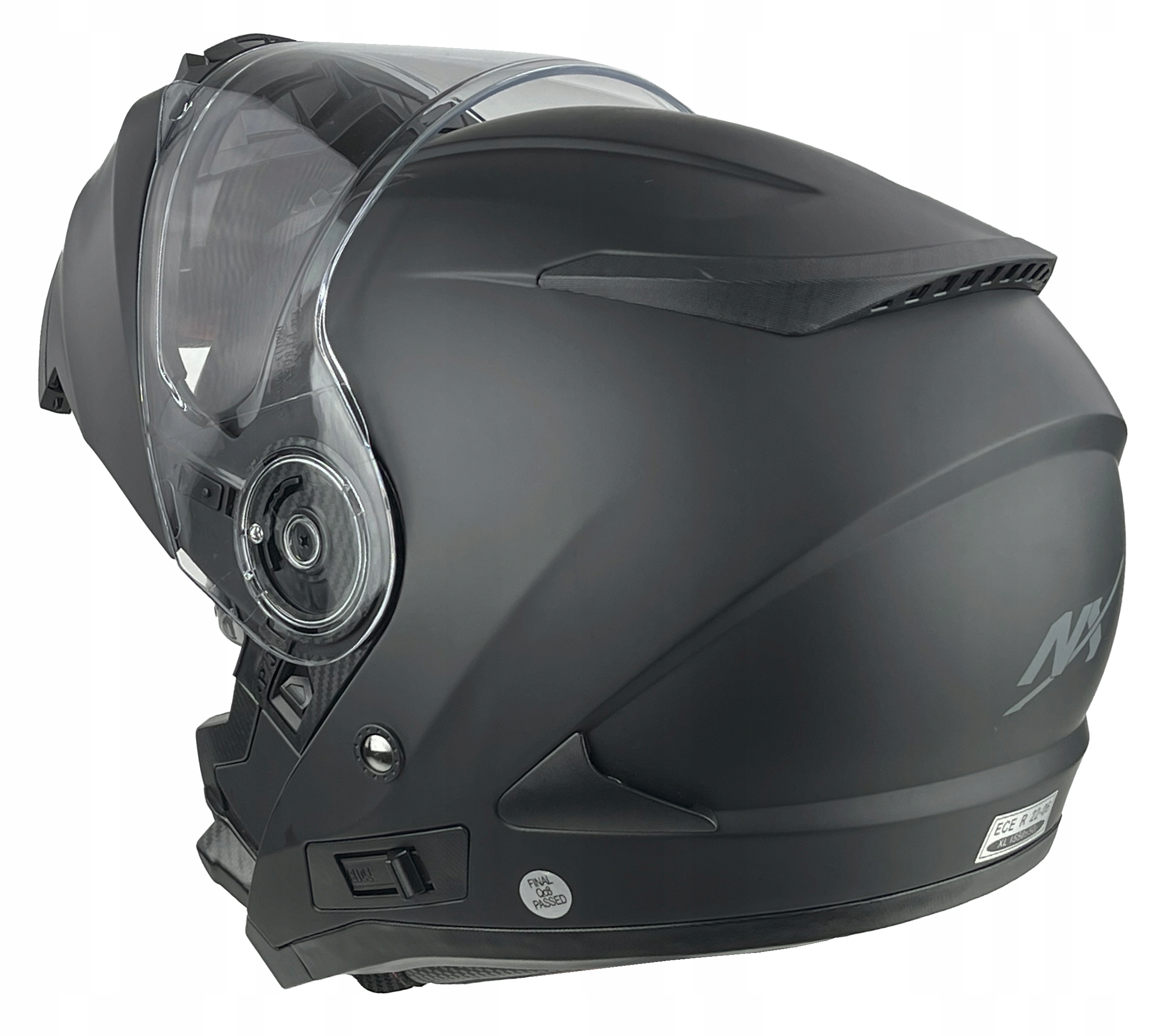 KASK MOTOCYKLOWY NX SZCZĘKOWY Z BLENDĄ PODWÓJNA HOMOLOGACJA P/J ECER 22-06 Producent NX