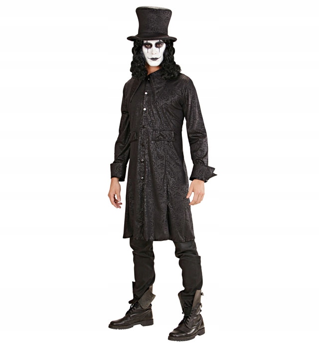 Kostým Havranský kostým Převlek na Halloween Bunda Čepice Dospělý M