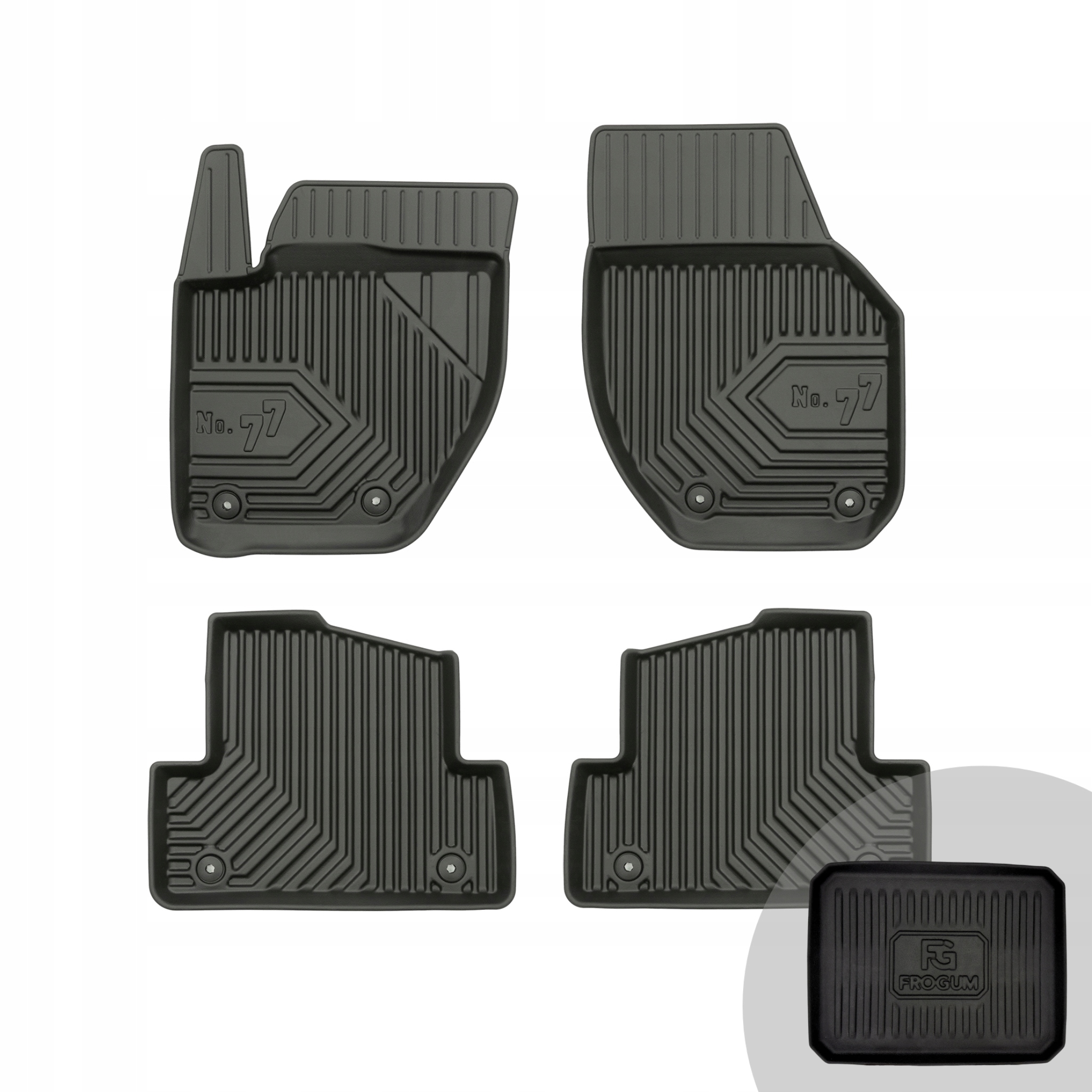 Frogum Gumové autokoberce pro Volvo V40 II 2012-2019