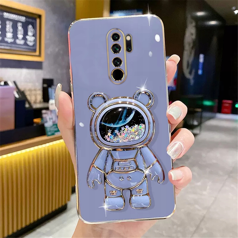 ETUI ASTRONAUT DO XIAOMI REDMI 9 SILIKON + SZKŁO Typ plecki
