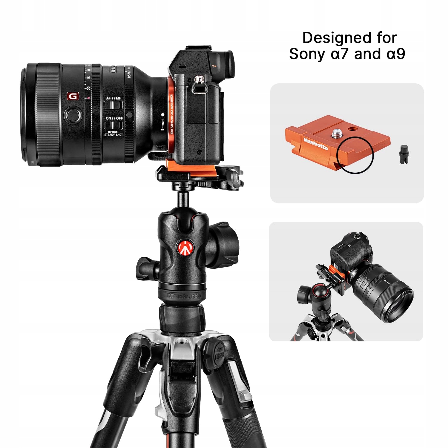 MANFROTTO Befree Advanced Statyw Sony Alpha7/9 Aluminiowy Zestaw — miniatura 5
