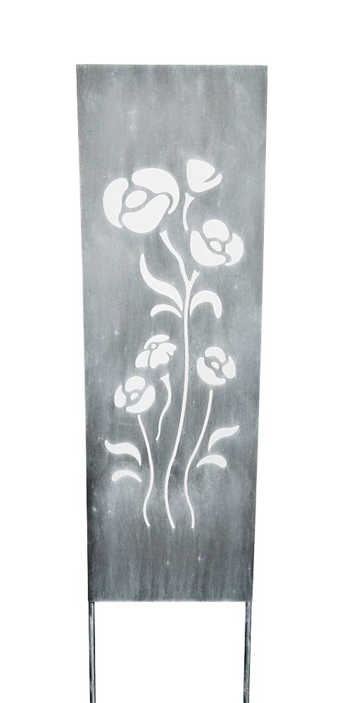 Zahradní panel, Paraván, Dekorativní lišta Maki, antracit