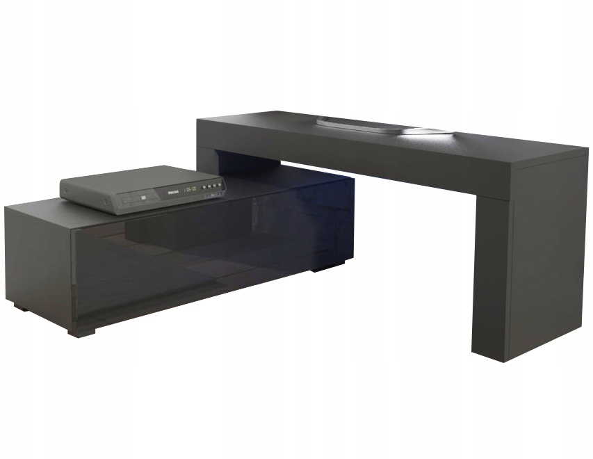 Комод Тумба RTV УГЛОВАЯ NAROŻNIKOWA блеск LED