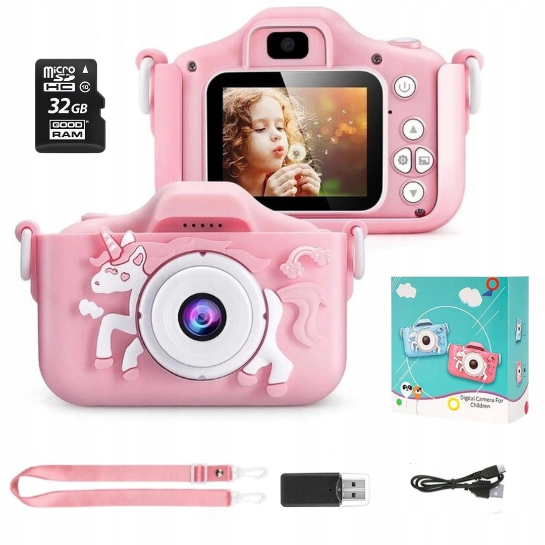 

Aparat Dla Dzieci Kamera Zabawka 40Mpx +karta 32GB
