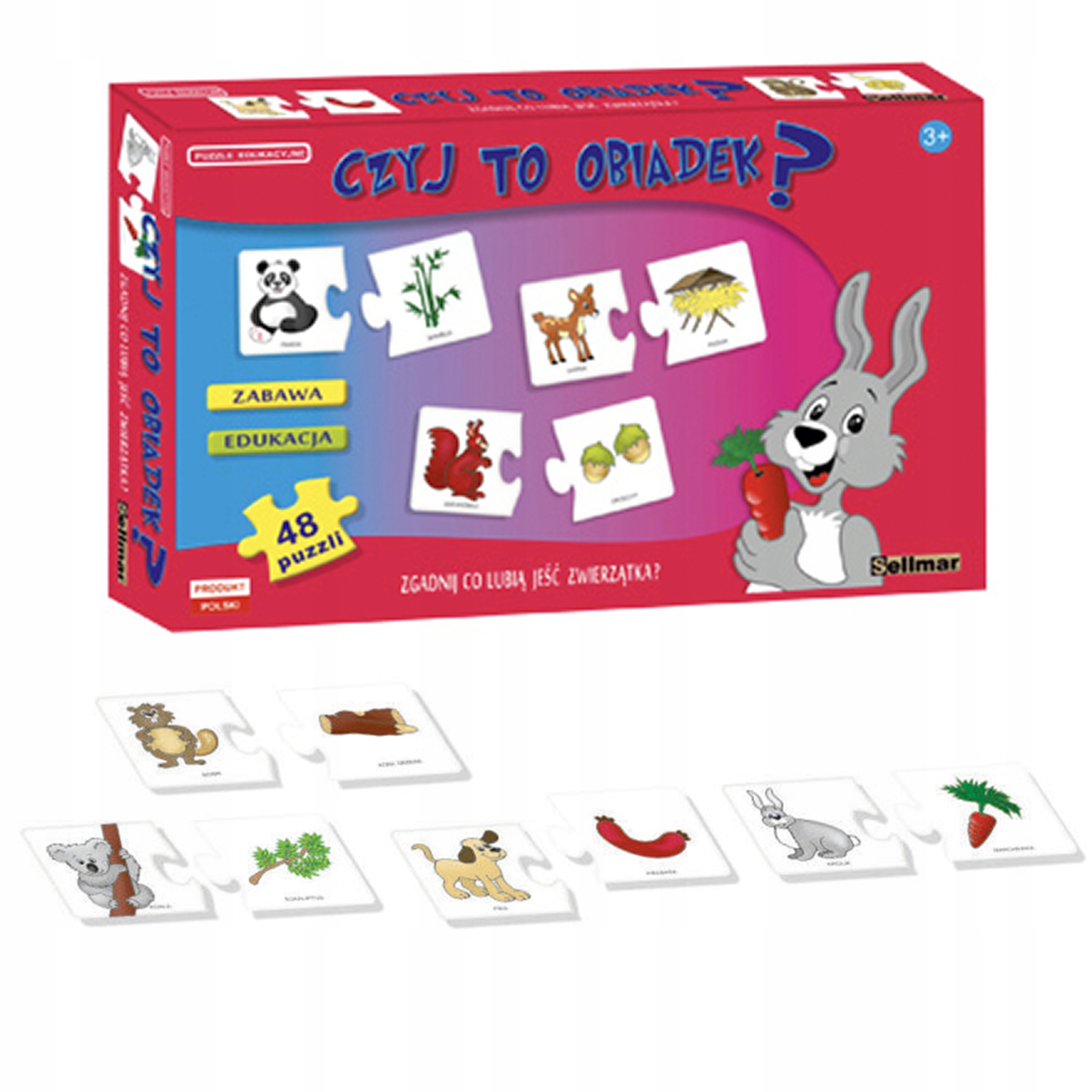 

Puzzle Czyj To Obiadek 48 Elementów Sellmar