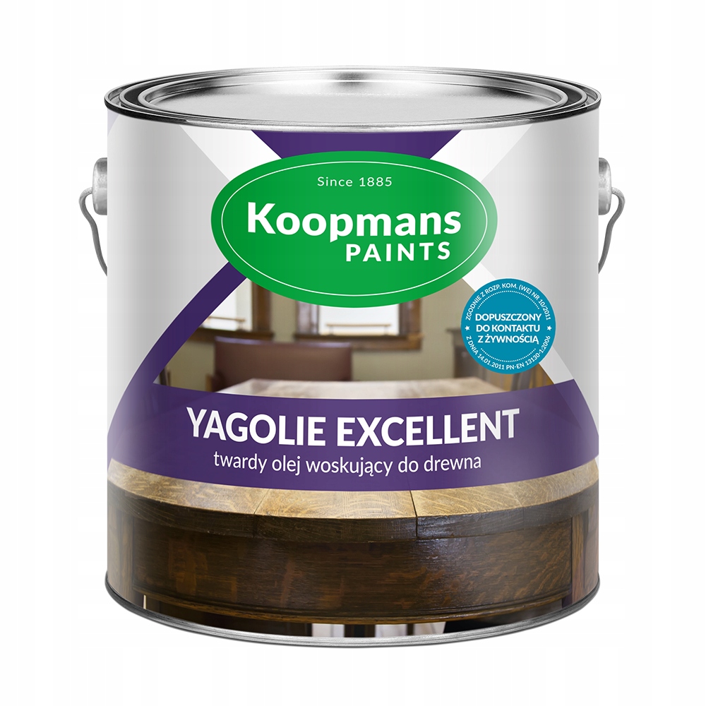 Yagolie Excellent Twardy olej woskujący do drewna 1L 080 naturalny
