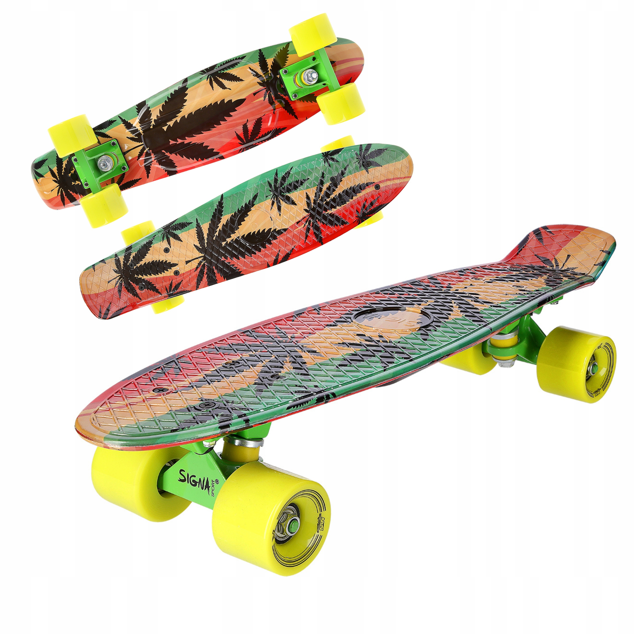 Deskorolka Pennyboard Fiszka Signa Reggae ABEC-7 Kauczuk 100kg