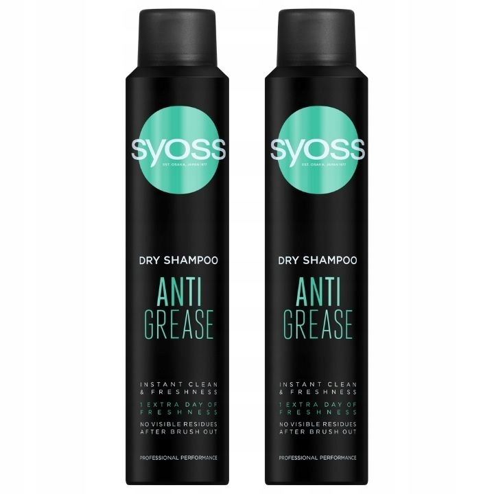 

Syoss Anti Grease Suchy Szampon 2x200ml