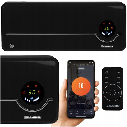 Vzduchový ohřívač Kaminer Airo 2000W s WiFi a dálkovým ovládáním