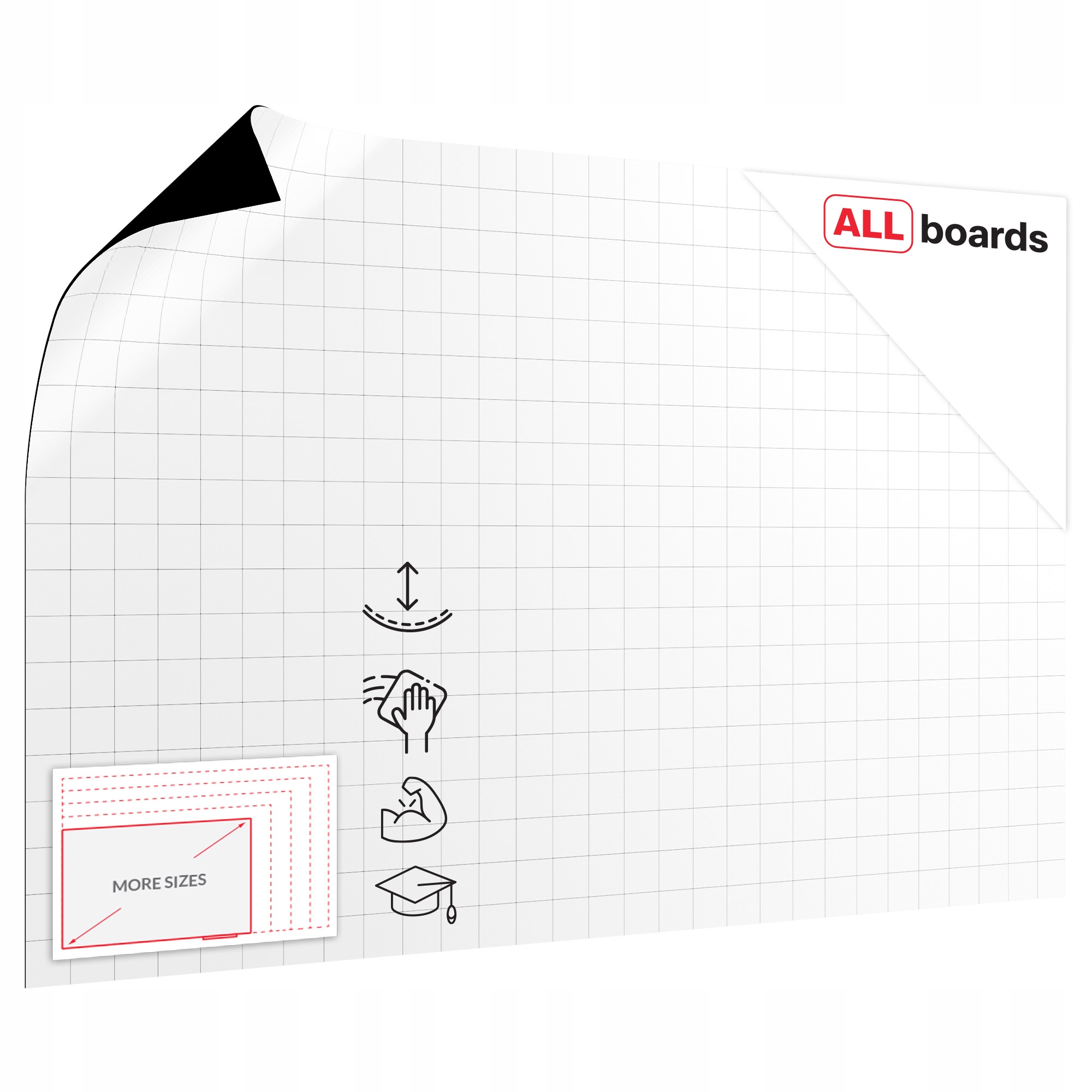 Nakładka magnetyczna kratka suchościeralna 145x95 cm