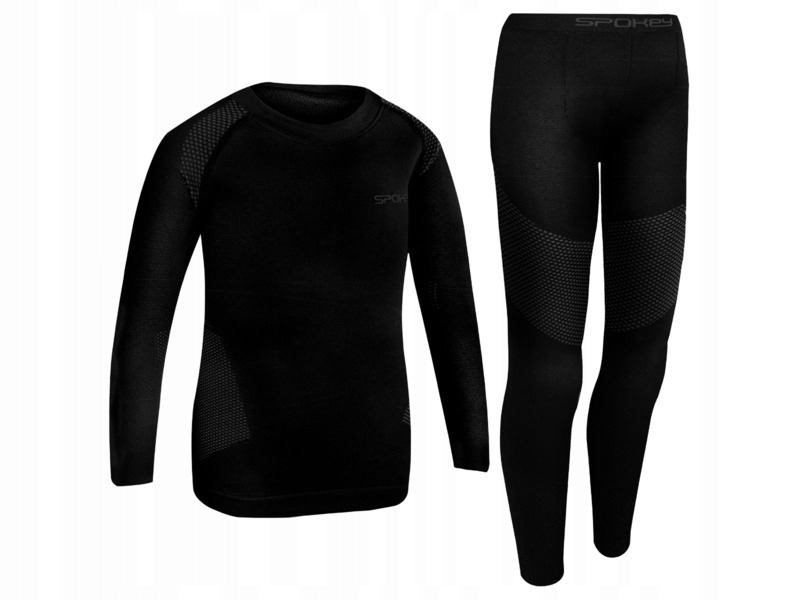 Bielizna termoaktywna Spokey Furious (rozmiar 146-152) Czarny