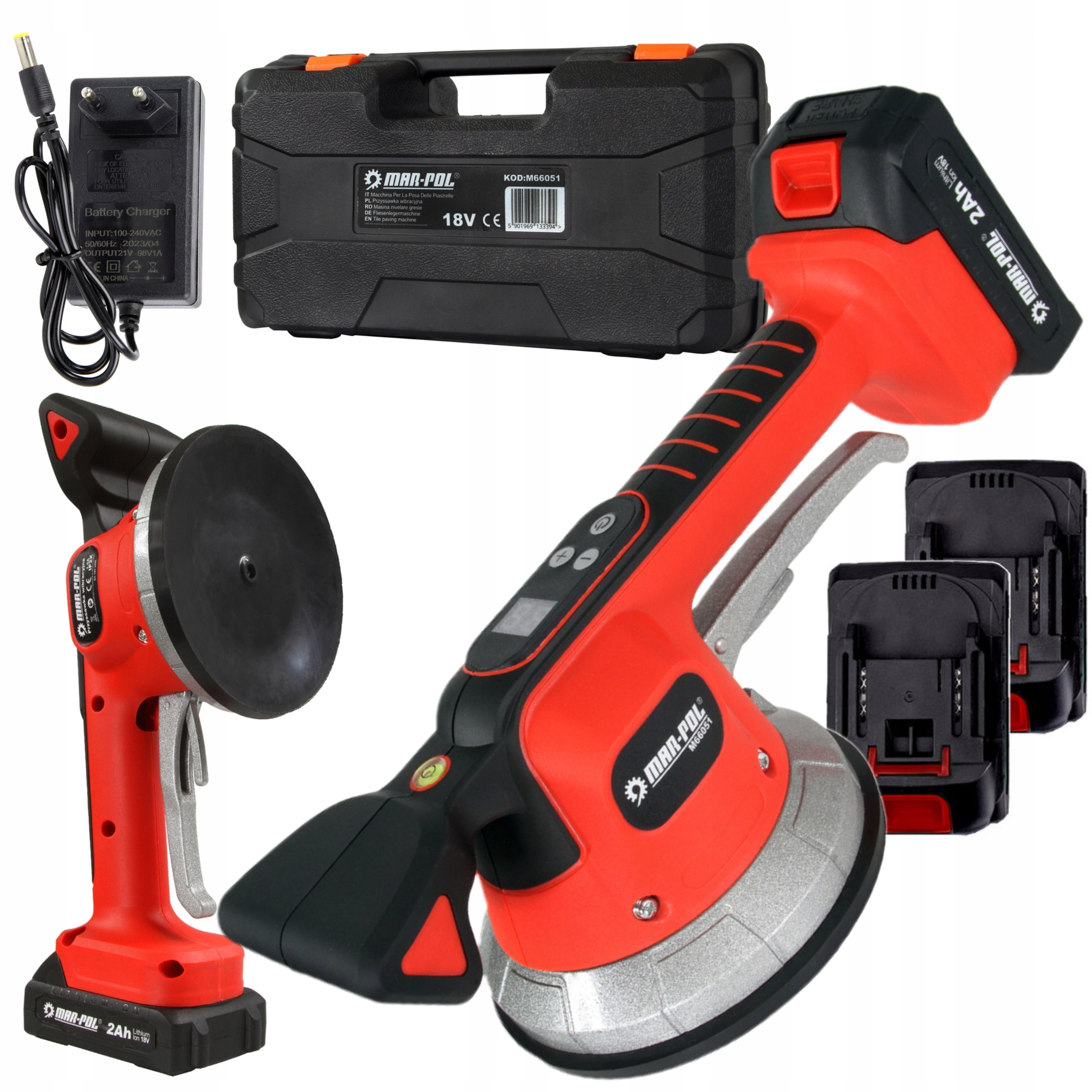 Přísavka Pro Akumulátorové Desky S Vibrátorem Pro Vyrovnávání 18V