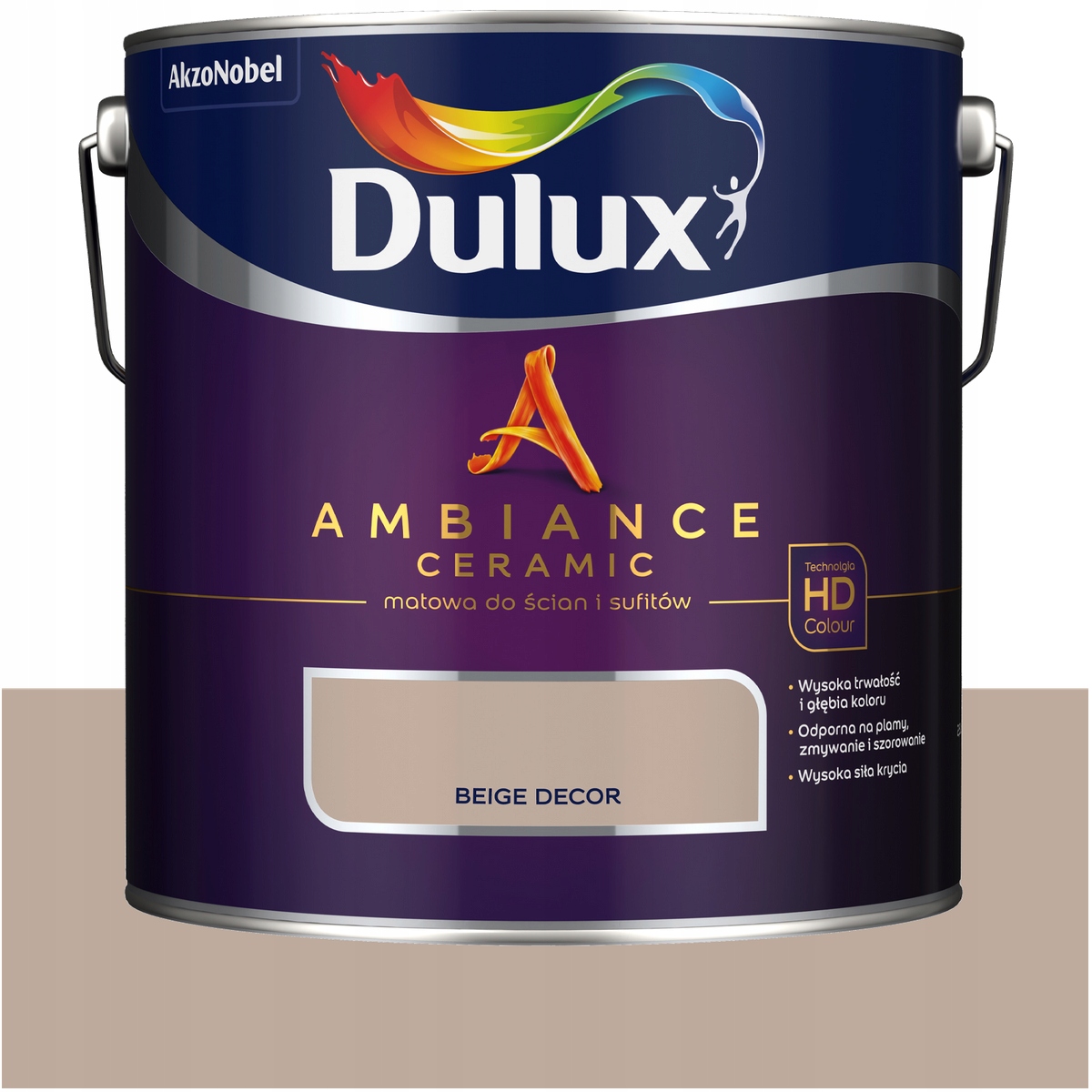 Dulux farba do ścian ścienna ceramiczna Ambiance Ceramic Beige Decor 2,5L