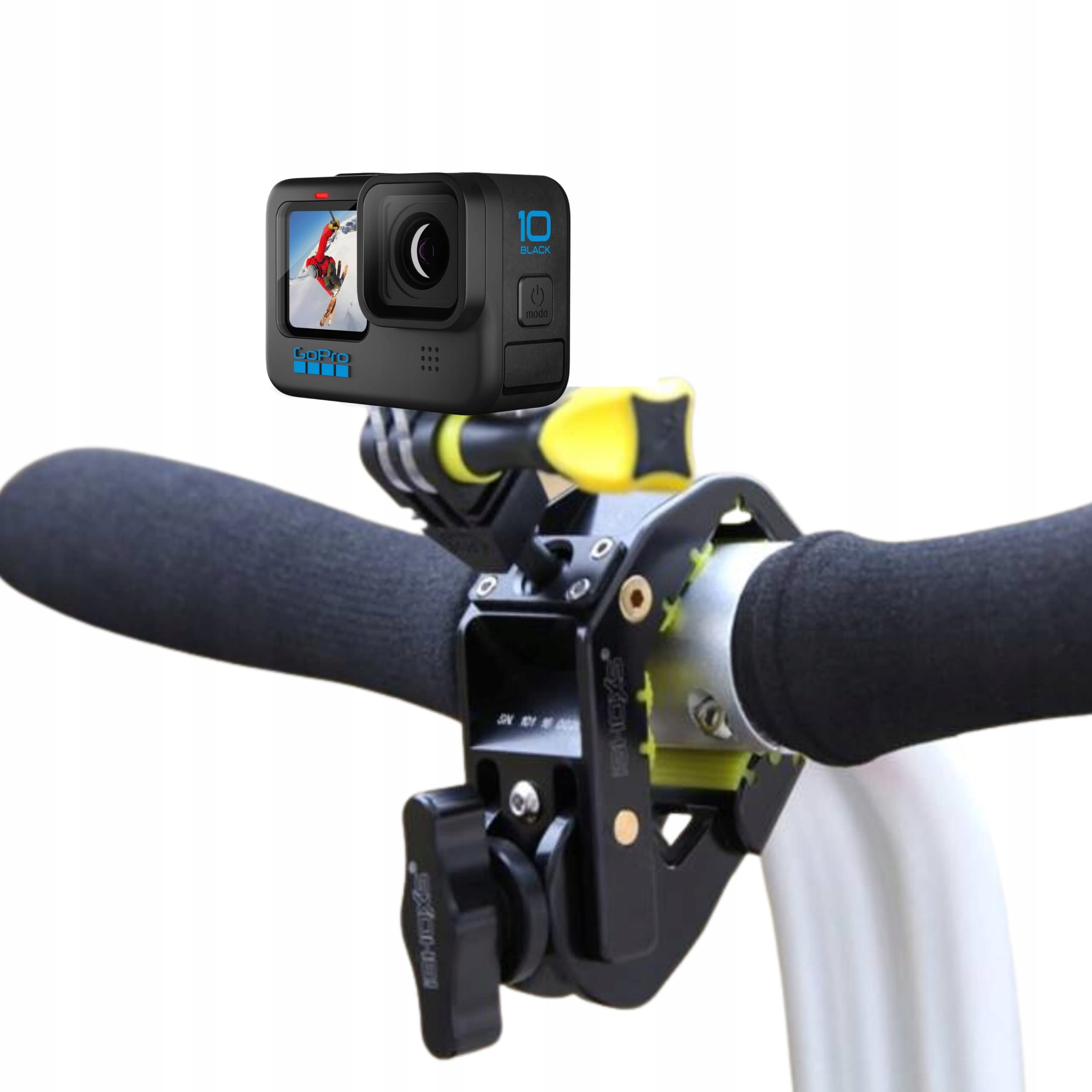 Uchwyt Antywibracyjny Kamer Sportowych 28-65mm Czerwony Rower iSHOXS — miniatura 4