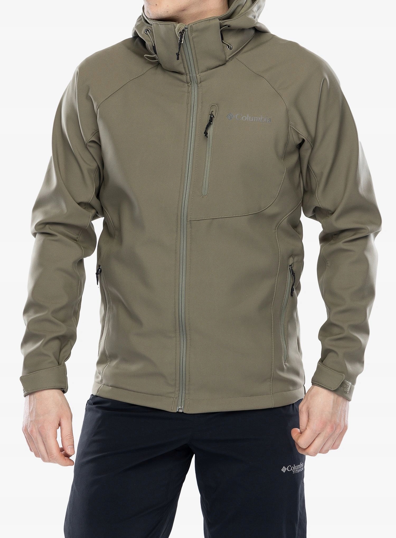 Softshellová bunda Columbia Cascade Ridge III Softshell stone green S