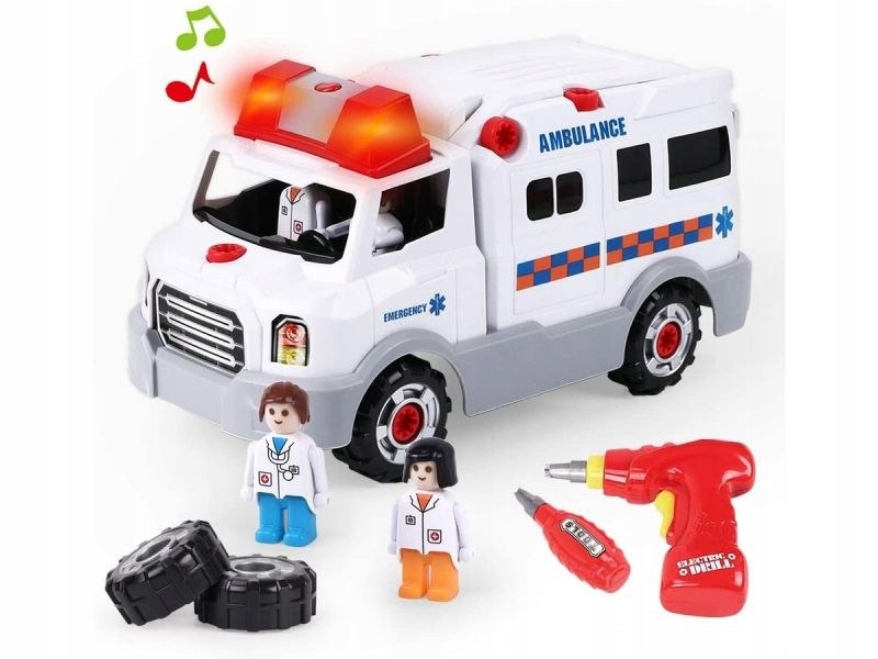 Samochód, Pogotowie, Ambulans do rozkręcania i skr Marka ChRLD